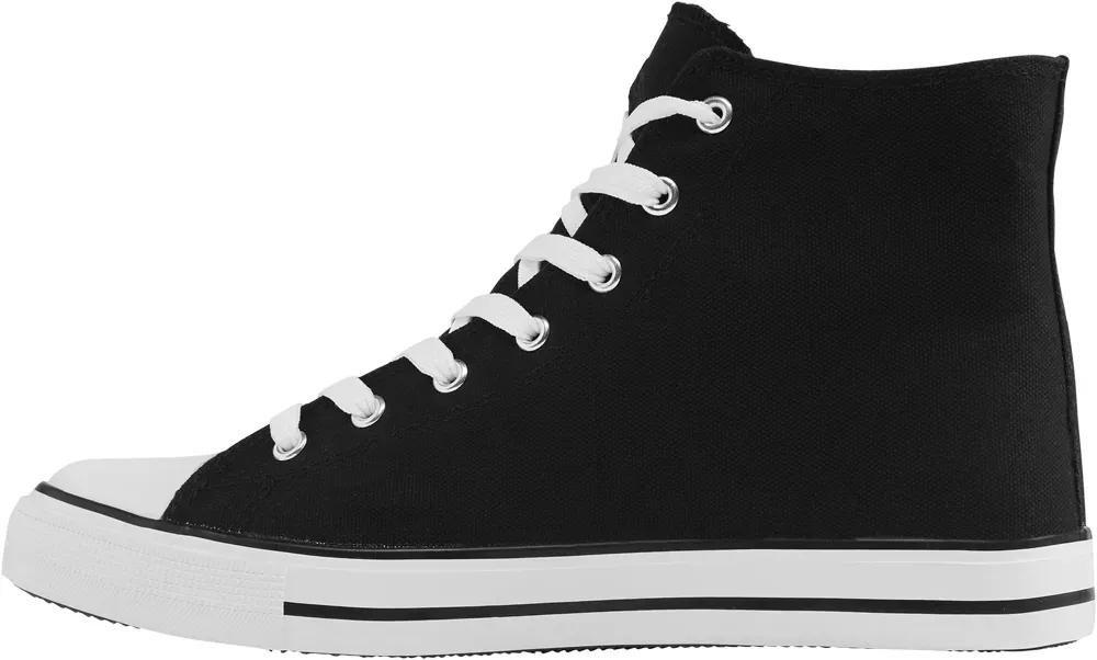 Black Cap Toe High Sneakers, , large image number 3