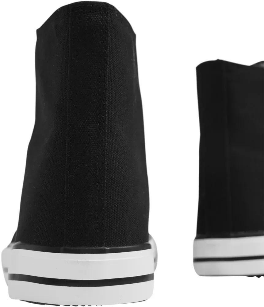 Black Cap Toe High Sneakers, , large image number 5
