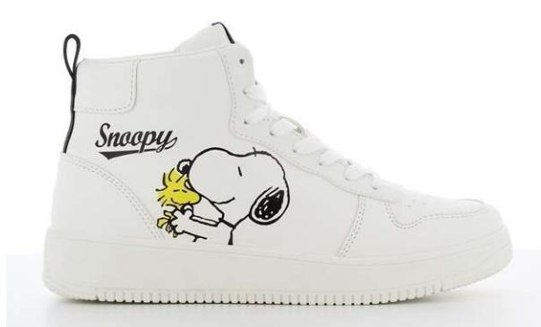 White Snoopy High-Top Sneakers, , medium