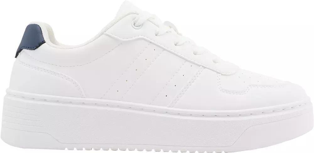 White Laced Platform Sneakers, , large image number 1