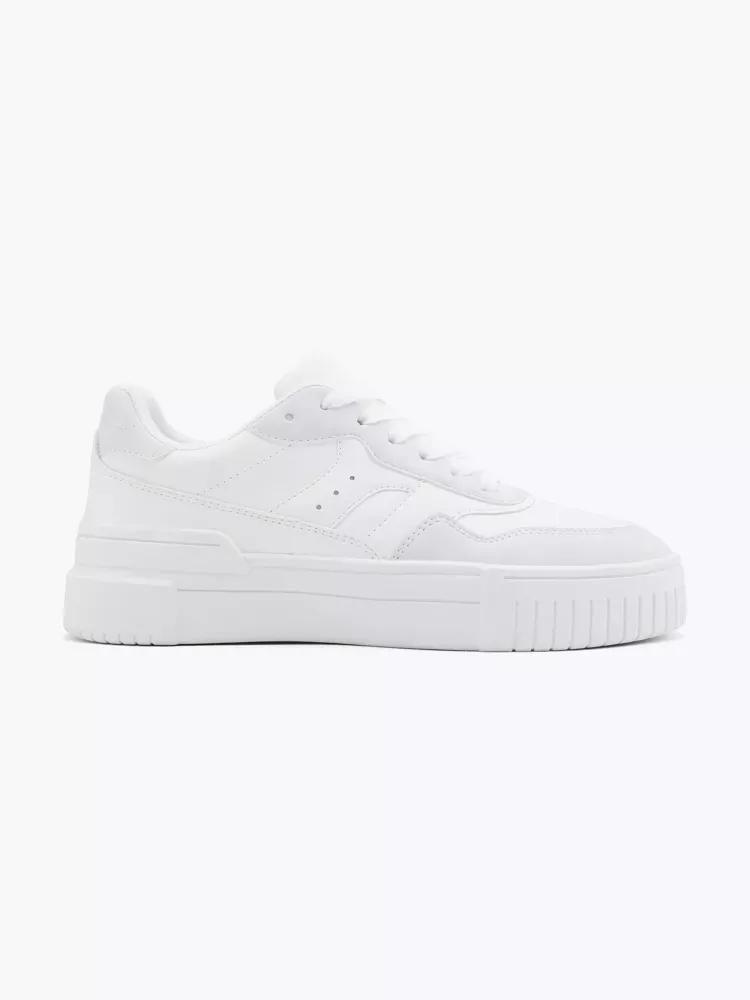White Laced Sneakers, Kids Boys, , large image number 0