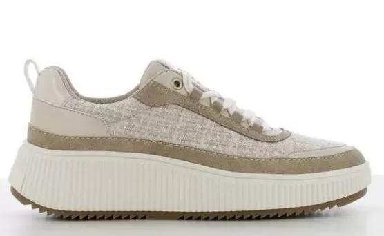 Beige Chunky Sneakers, , large image number 1