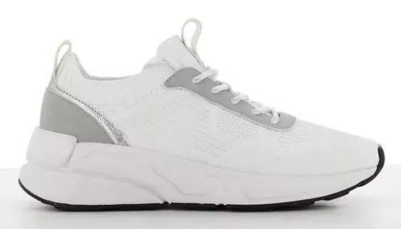 White Lightweight Knit Sneakers, , large image number 1