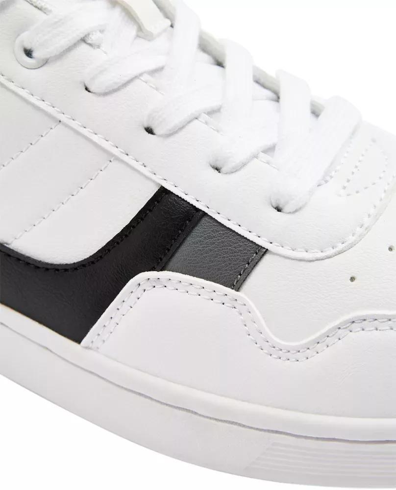 White Lace-Up Trainers, , large image number 6