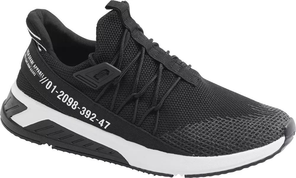 Black Modern Comfort Lifestyle Shoes, , large image number 2