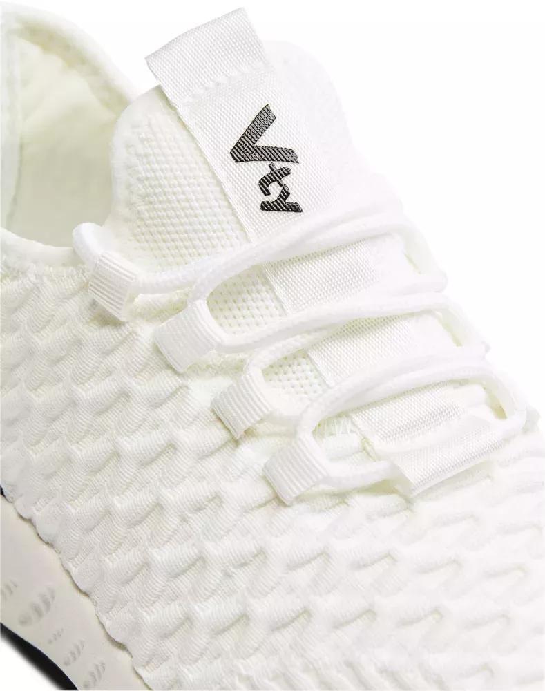 White Lace-Up Trainers, , large image number 6
