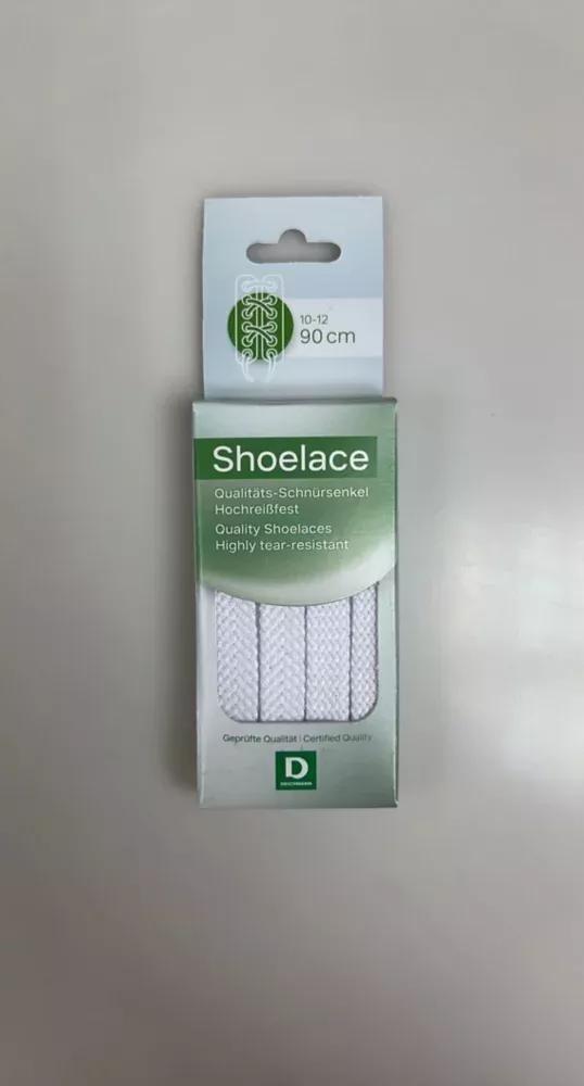 White Wide Shoe Lace, , large image number 0