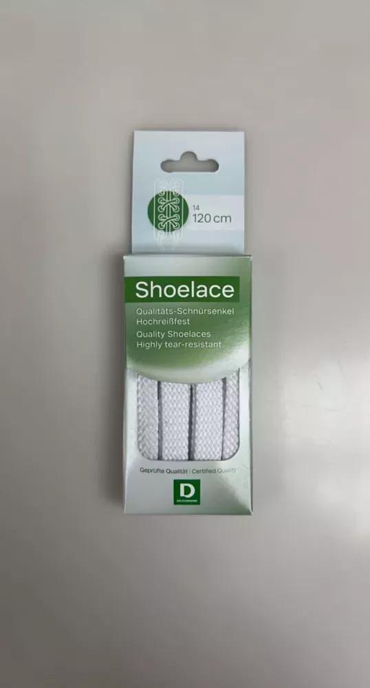 White Wide Shoe Lace, , large image number 0