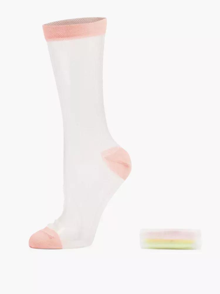 White Long Socks, Set Of 2, , large image number 0
