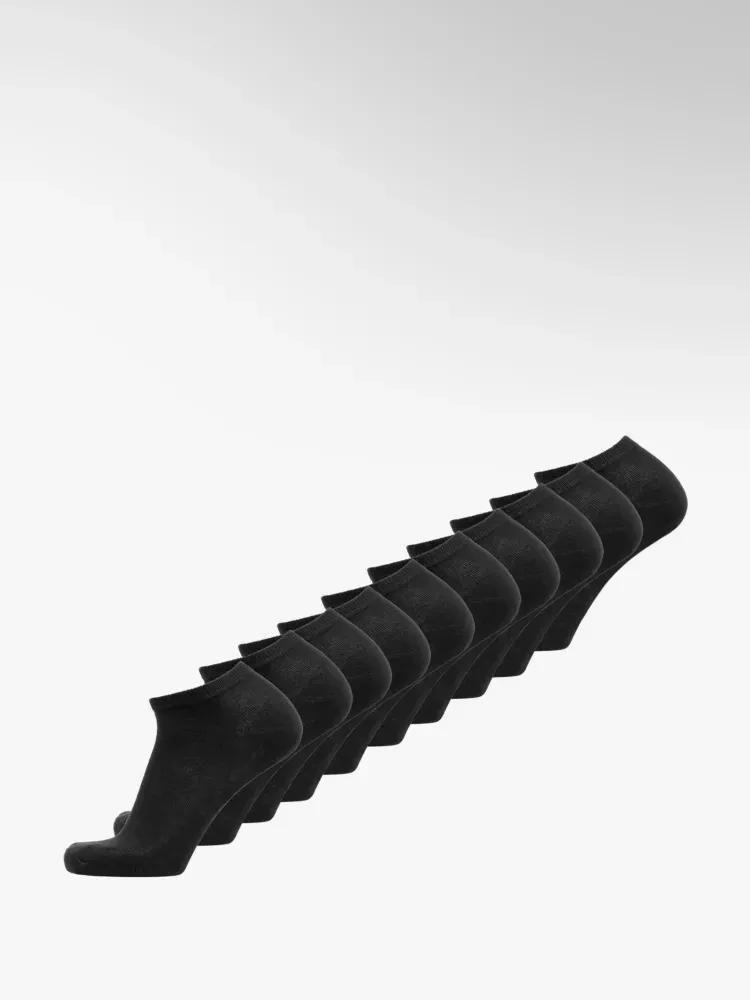 Black Short Socks, Set Of 10, , large image number 0
