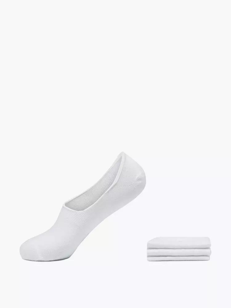 White No Show Socks, Set Of 3, , large image number 0
