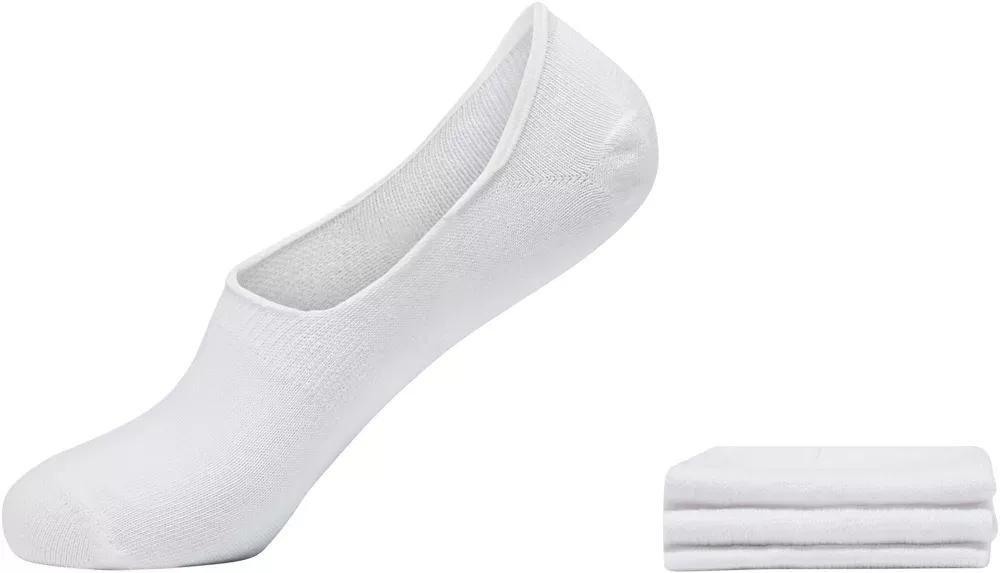 White No Show Socks, Set Of 3, , large image number 1