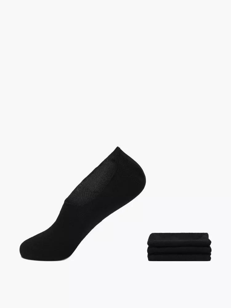 Black Hidden Socks, Set Of 3, , large image number 0