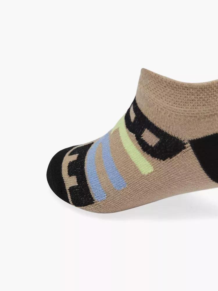 Multicolour Printed Ankle Socks, Set Of 5, , large image number 2