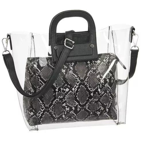 Transparent Hand Bag On A Belt, Women, , large image number 0