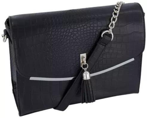 Black Animal Print Blank Fashion Bag, Women, No Color, large image number 0