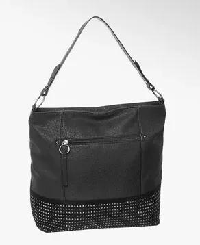 Black Leather Handbag, No Color, large image number 0