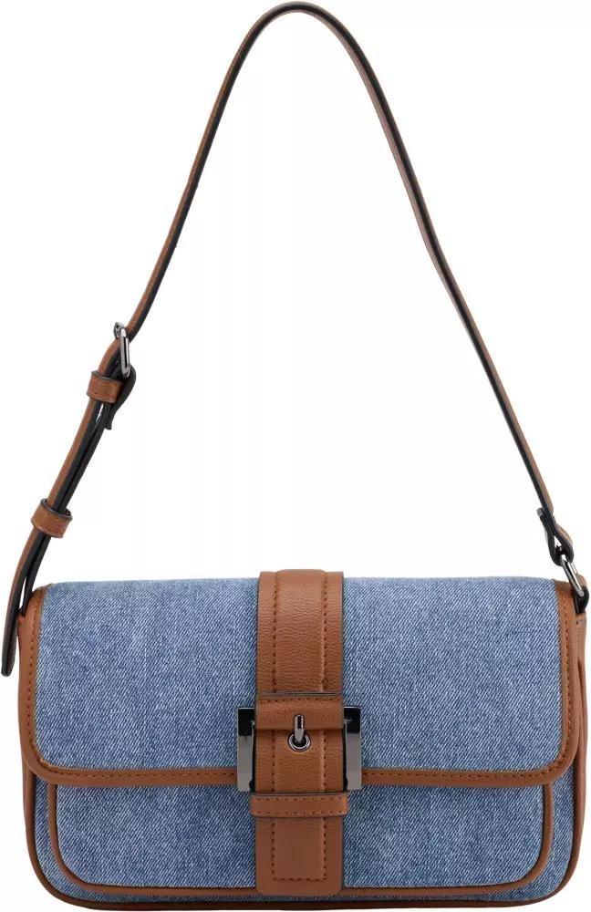 Blue Buckle Detail Handbag, No Color, large image number 1
