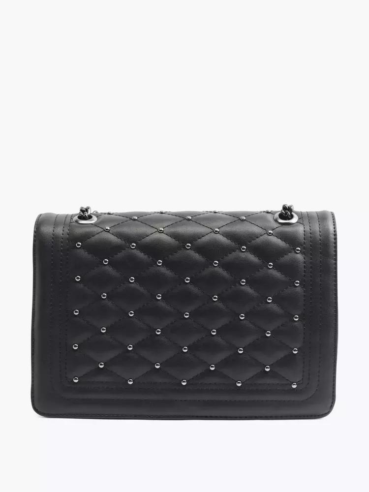 Black Studded Cross Body Bag, No Color, large image number 0