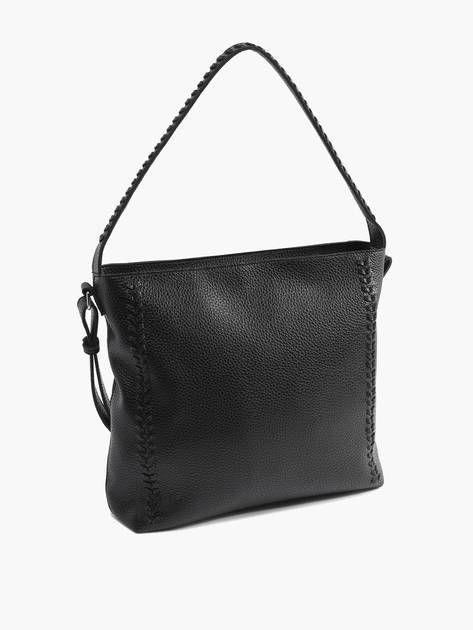 Black Shoulder Bag, No Color, large image number 0