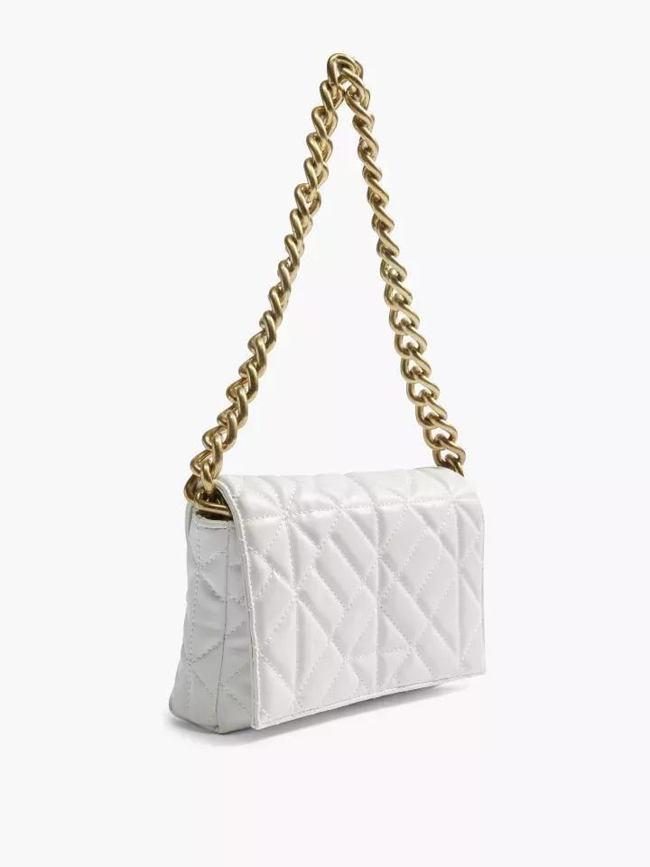 White Quilted Shoulder Bag, No Color, large image number 0