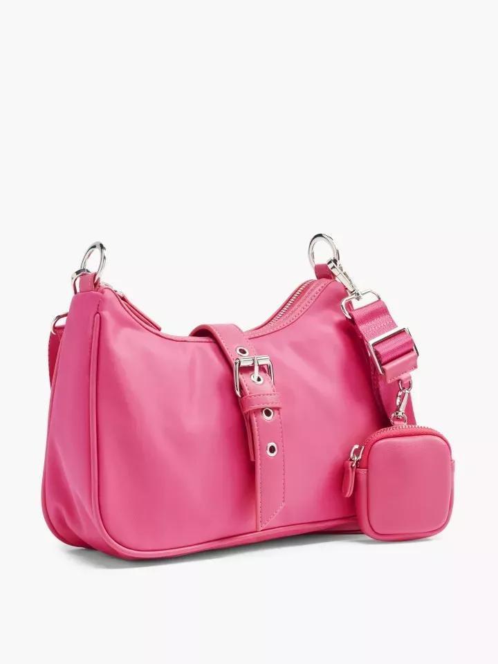 Pink Belt Detail Bag, No Color, large image number 0