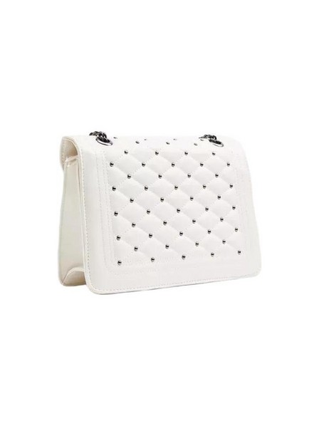 CTW - White Studded Quilted Cross Body Bag