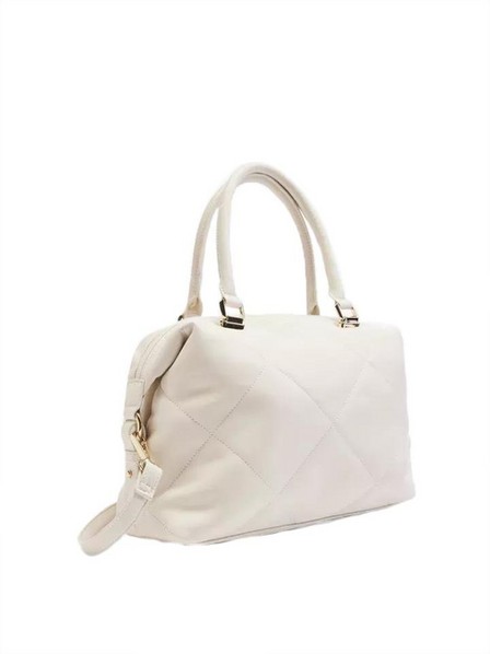Graceland - White Quilted Tote Bag