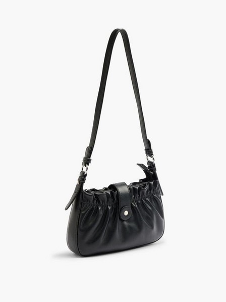 Graceland - Black Ruched Shoulder Bag