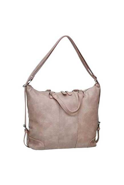 Beige And Pink Hand Bag Women, , large image number 0