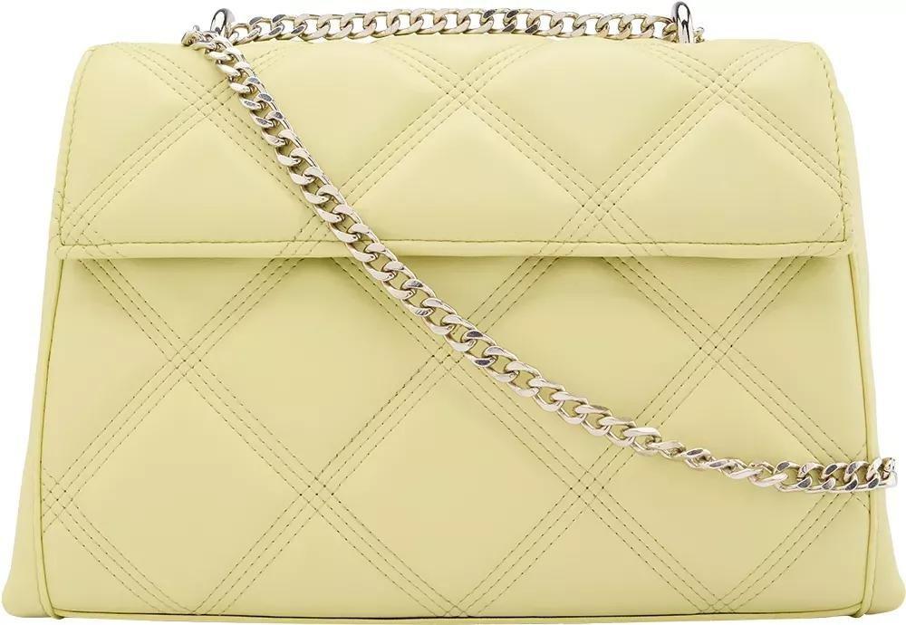 Yellow Embroidered Handbag, No Color, large image number 1