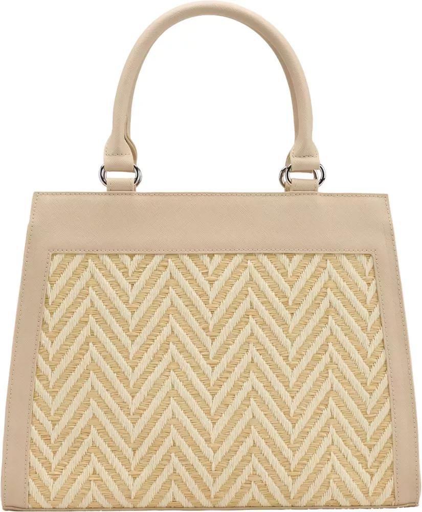 Beige Embroidered Handbag, No Color, large image number 1