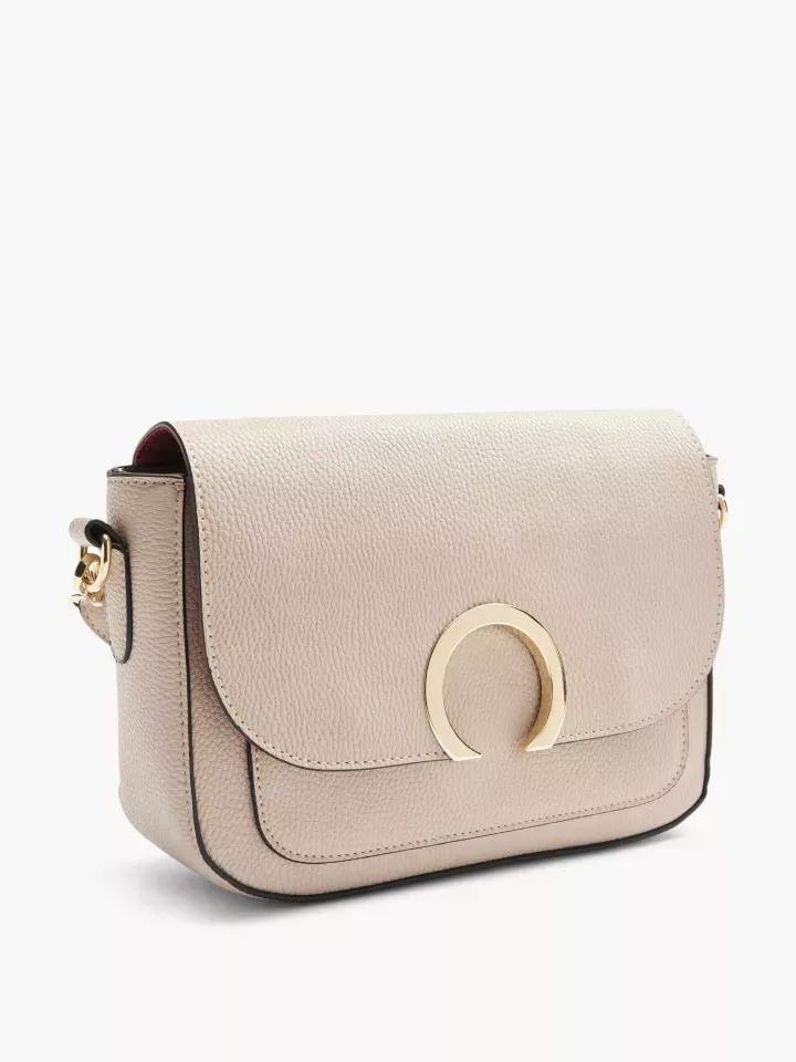 Beige Front Flap Bag, No Color, large image number 1