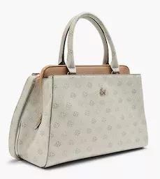 Cream Printed Hand Bag, No Color, large image number 0