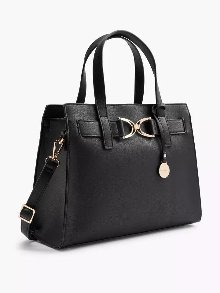 Black Tote Bag, No Color, large image number 0