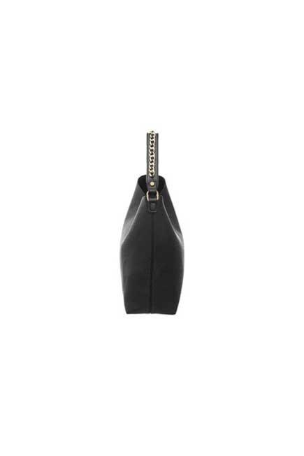 Black Hand Bag Decorated With Chain, Women, , large image number 2