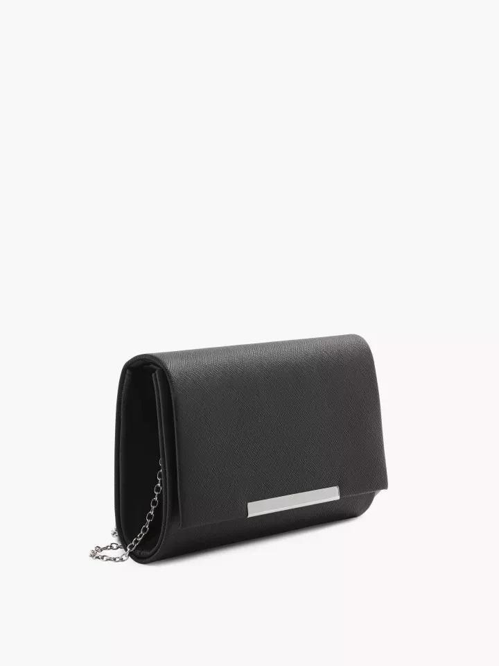 Black Clutch Bag, No Color, large image number 0