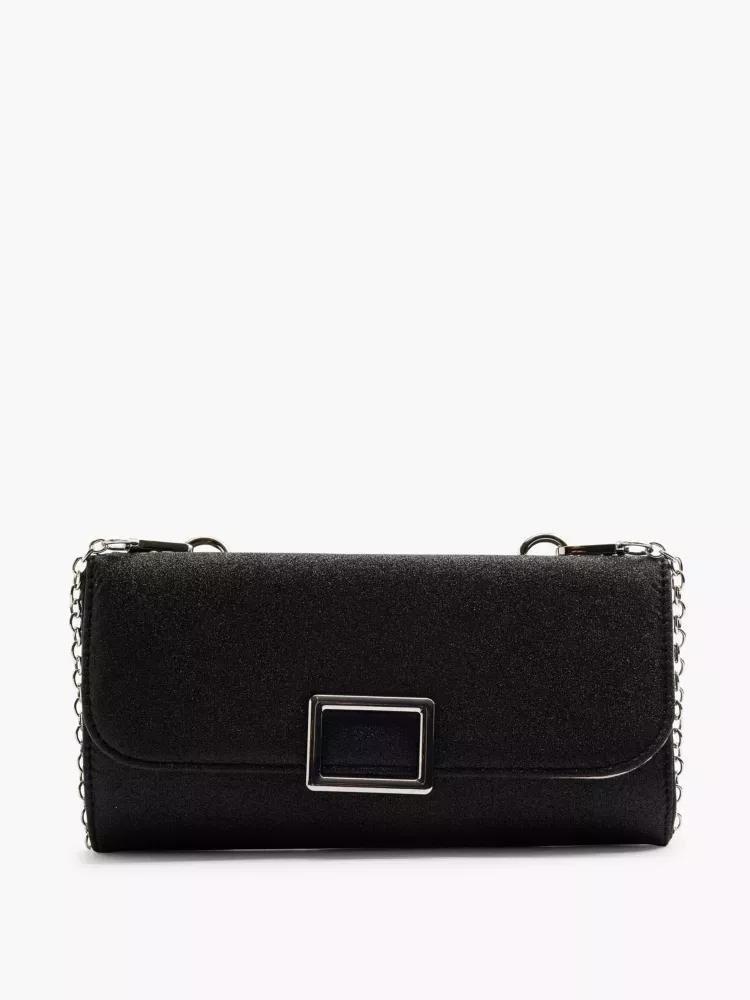 Black Clutch Bag, No Color, large image number 0