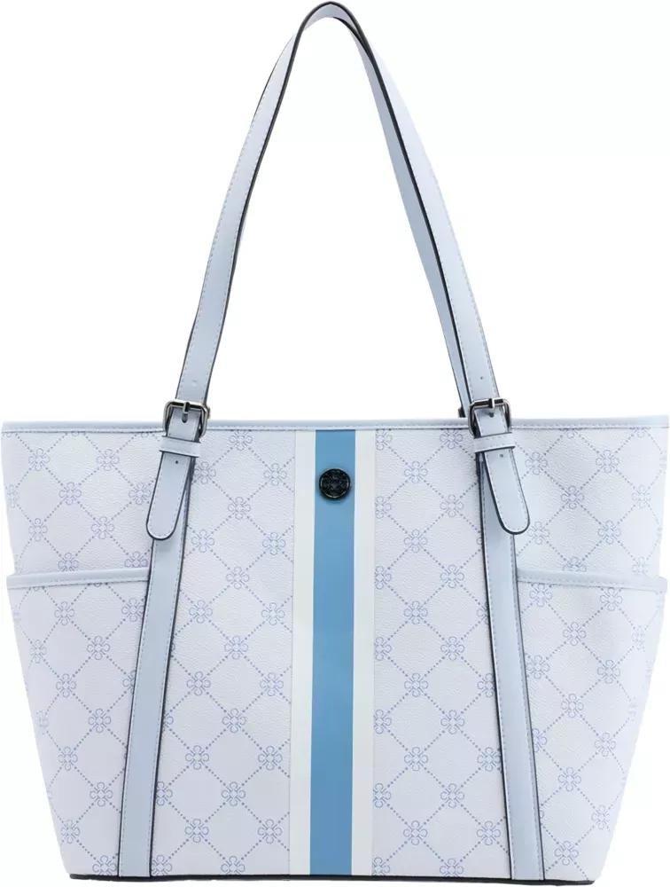 Blue Emroidery Detail Handbag, No Color, large image number 1