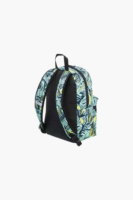 Green Backpack With Graffiti Prints, Kids Unisex, , large image number 1