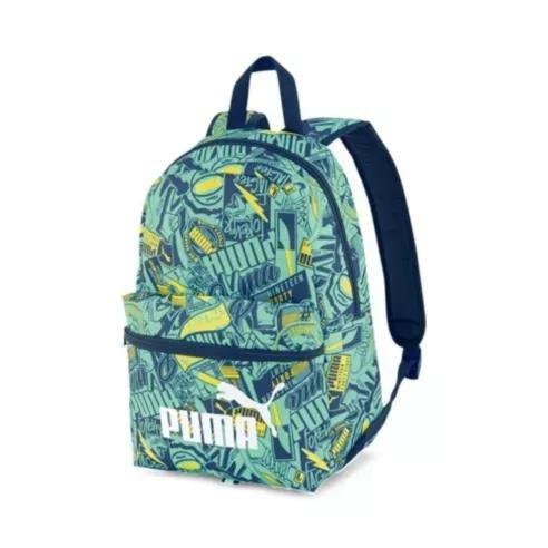 Green Backpack With Graffiti Prints, Kids Unisex, , large image number 2