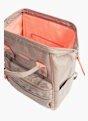 Taupe Zipper Detail Backpack, No Color, large image number 2