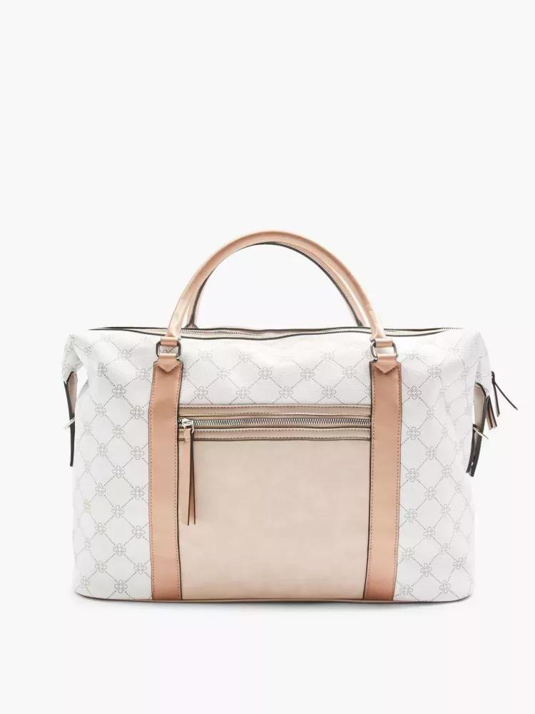 Beige Monogram Handbag, No Color, large image number 0