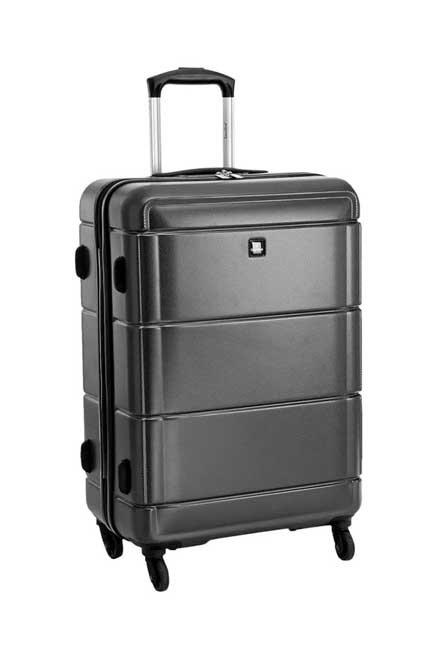 Dark Gray Travel Suitcase, Unisex, , large image number 0