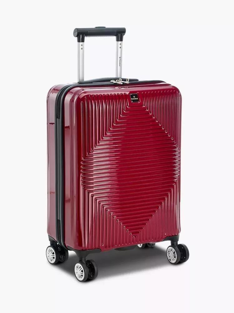 Claret Red Travel Suitcase, Unisex, No Color, large image number 0