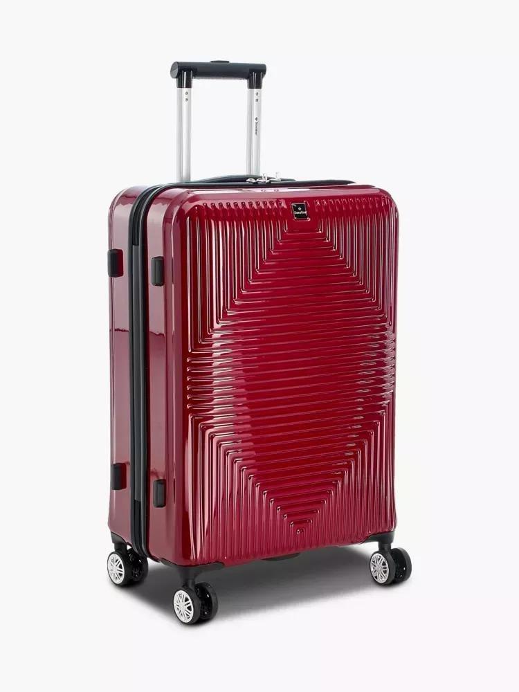 Claret Red Travel Suitcase, Unisex, No Color, large image number 0