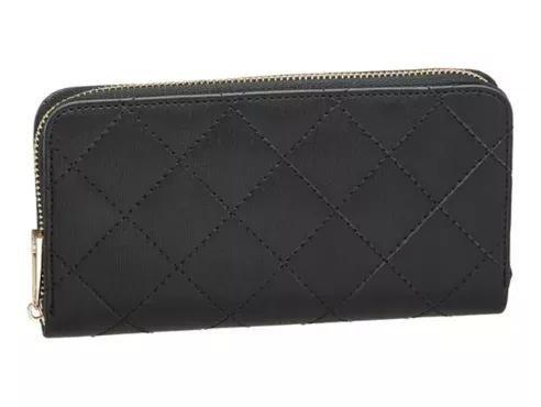 Black Quilted Wallet, Women, No Color, large image number 0