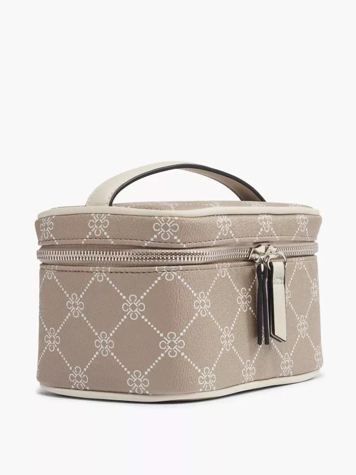 Beige Cosmetic Bag, No Color, large image number 0