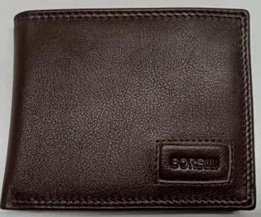 Brown Leather Waller, No Color, large image number 0
