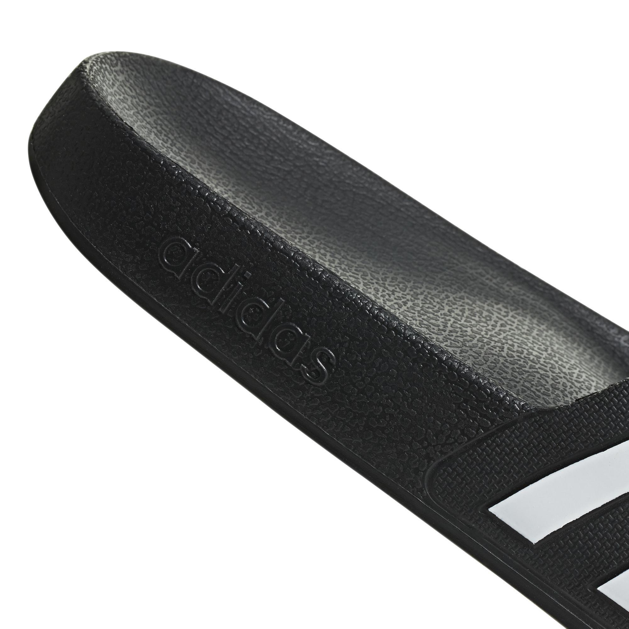 Black Adilette Aqua Slides, , large image number 7